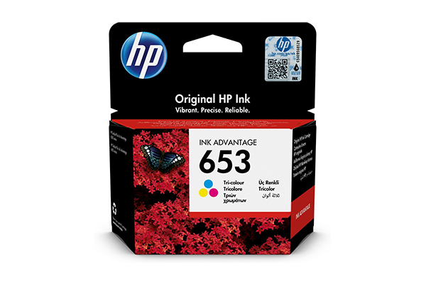 HP 653 Tri-color Original Ink Advantage Cartridge - 3YM74AE