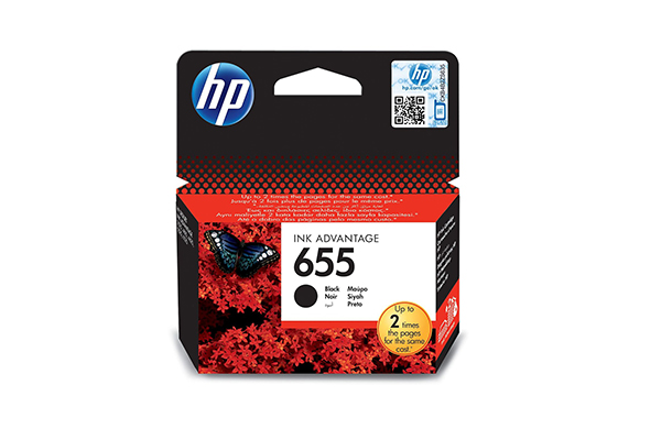 HP 655 Black Original Ink Advantage Cartridge - CZ109AE
