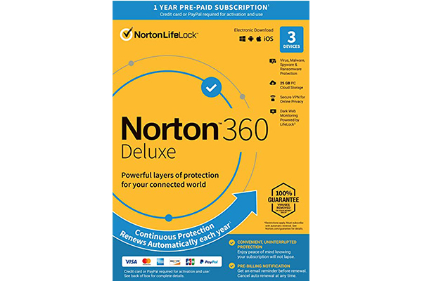 NORTON 360 Deluxe 25GB AR (21405146) 3 users