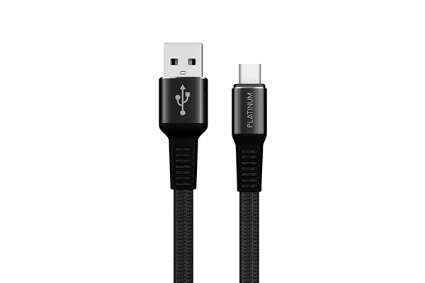 Platinum TOUGH Series Cable Type-C 1.2M – Black - P-CBTGHC1BK