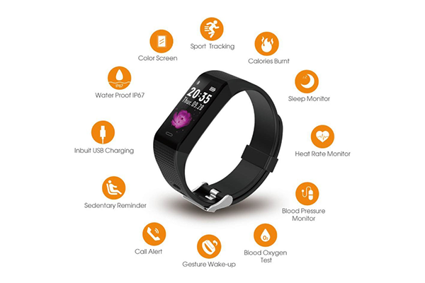 Riversong SMART WATCH Wave S FT11 Black/Blue/Red	